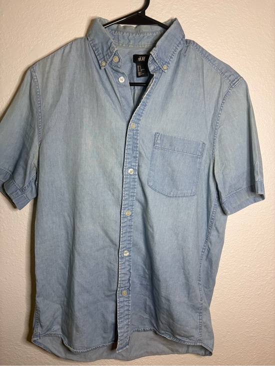 H&M Other - H&M Light Blue Short Sleeve Denim Shirt, S